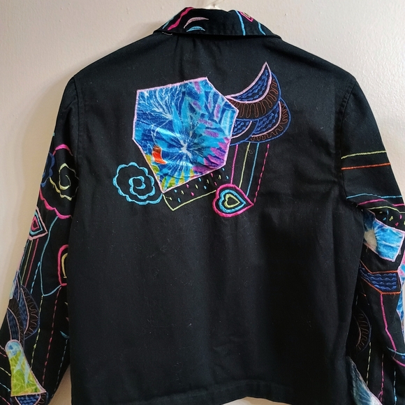 Colorful Embroidered Women's Jacket - Picture 5 of 8